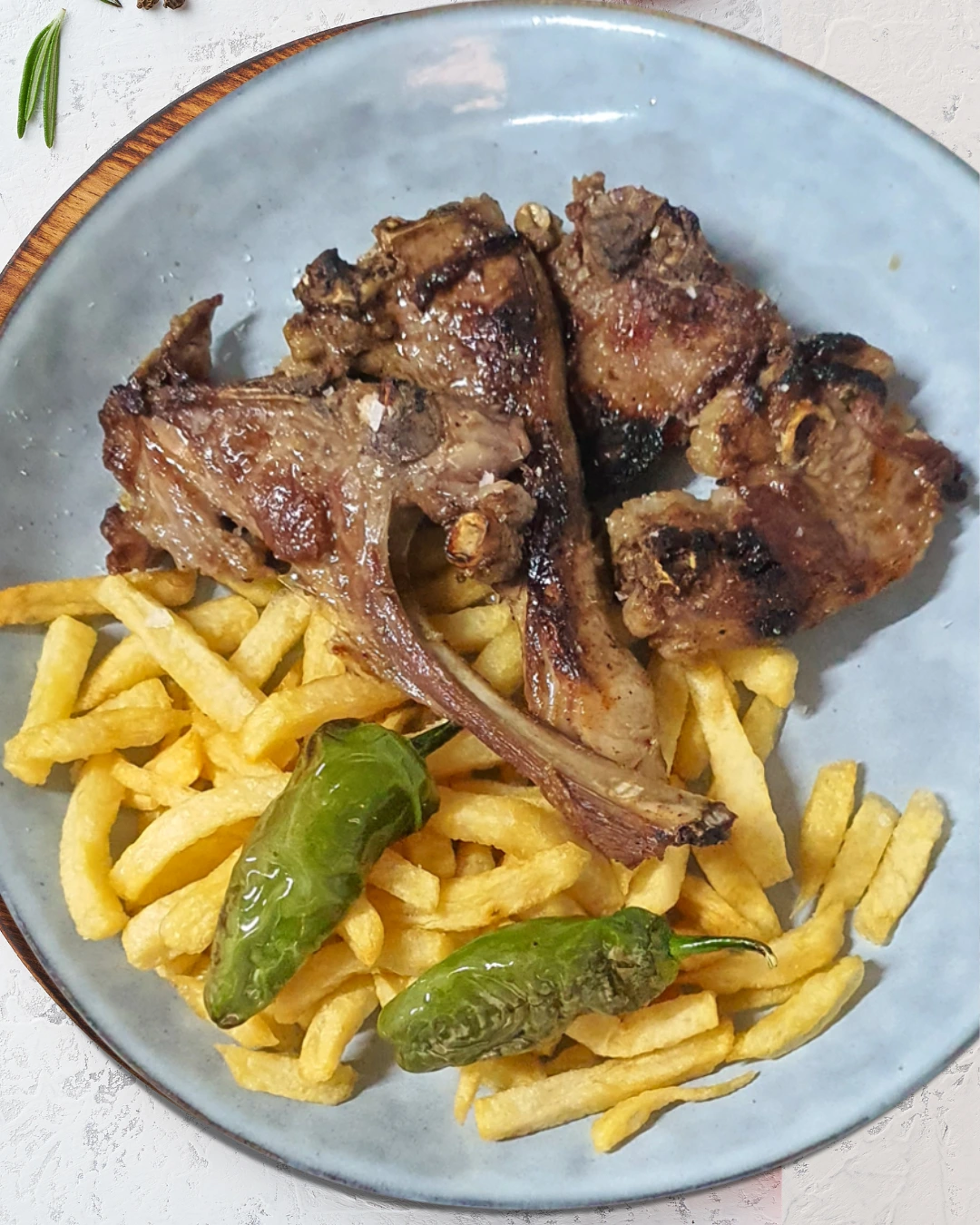 Grilled lamb chops