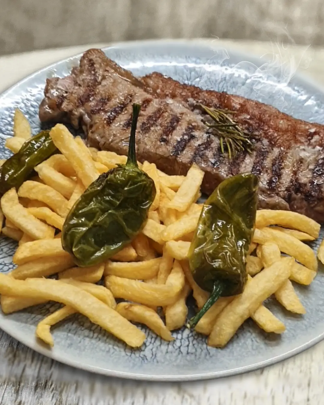 Grilled beef ribeye steak
