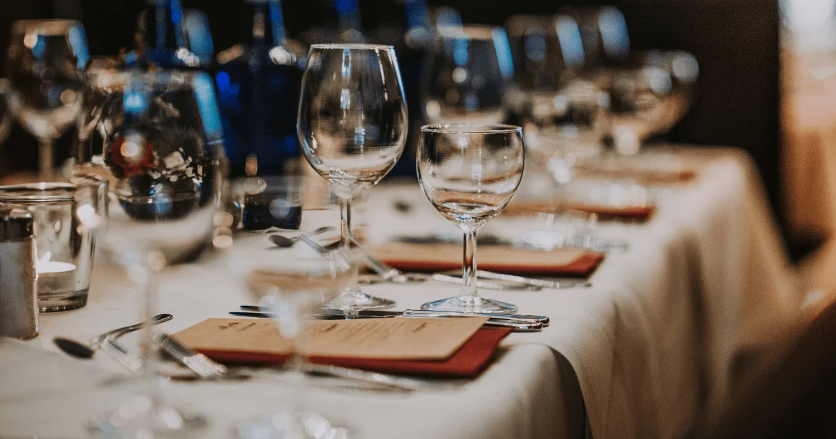 Corporate event dinner setup at Olivar Bistro, Palma de Mallorca