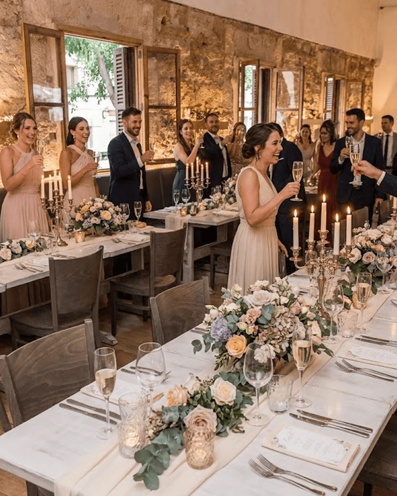 Olivar Bistro interior — private dining setup